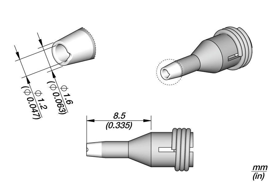 C360014 - Pad Cleaning Tip Ø 1.2